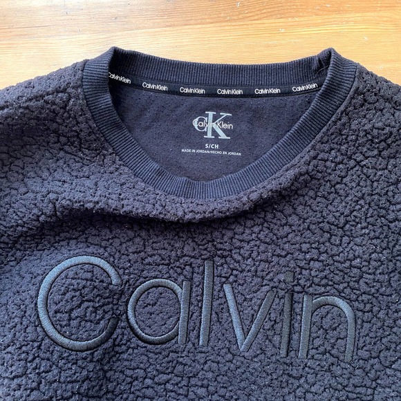 Calvin Klein Teddy Long Sleeve Oversized Sweater Size small - Picture 6 of 9